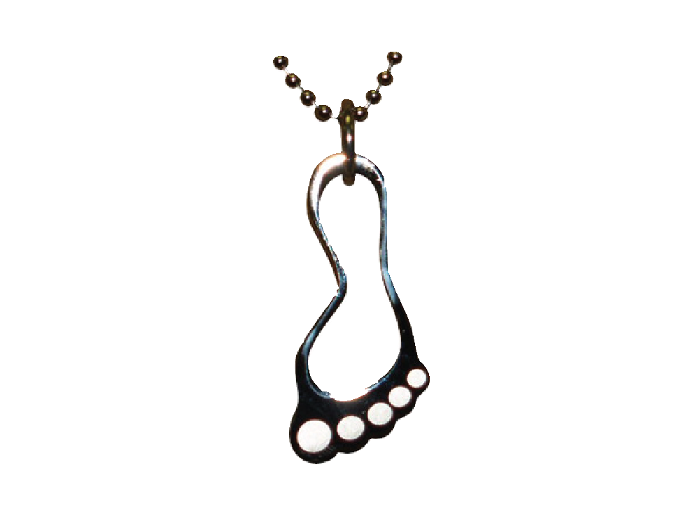 Large Foot Pendant Necklace