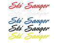Ski Sanger Window Sticker