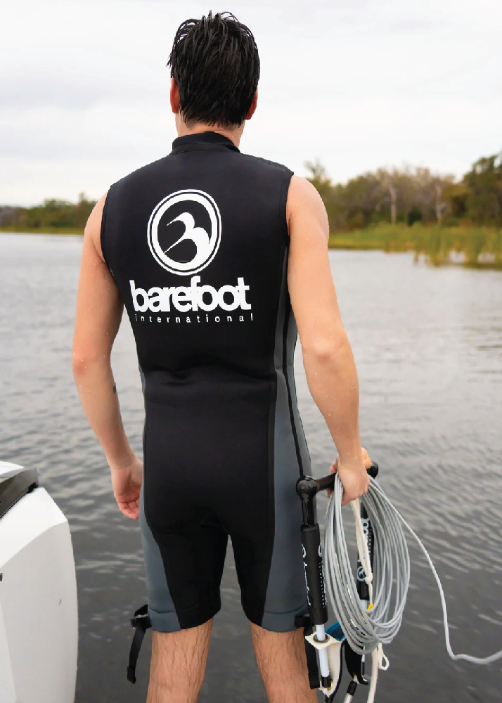 Black & Gray Iron Sleeveless Wetsuit (500-XX-24)