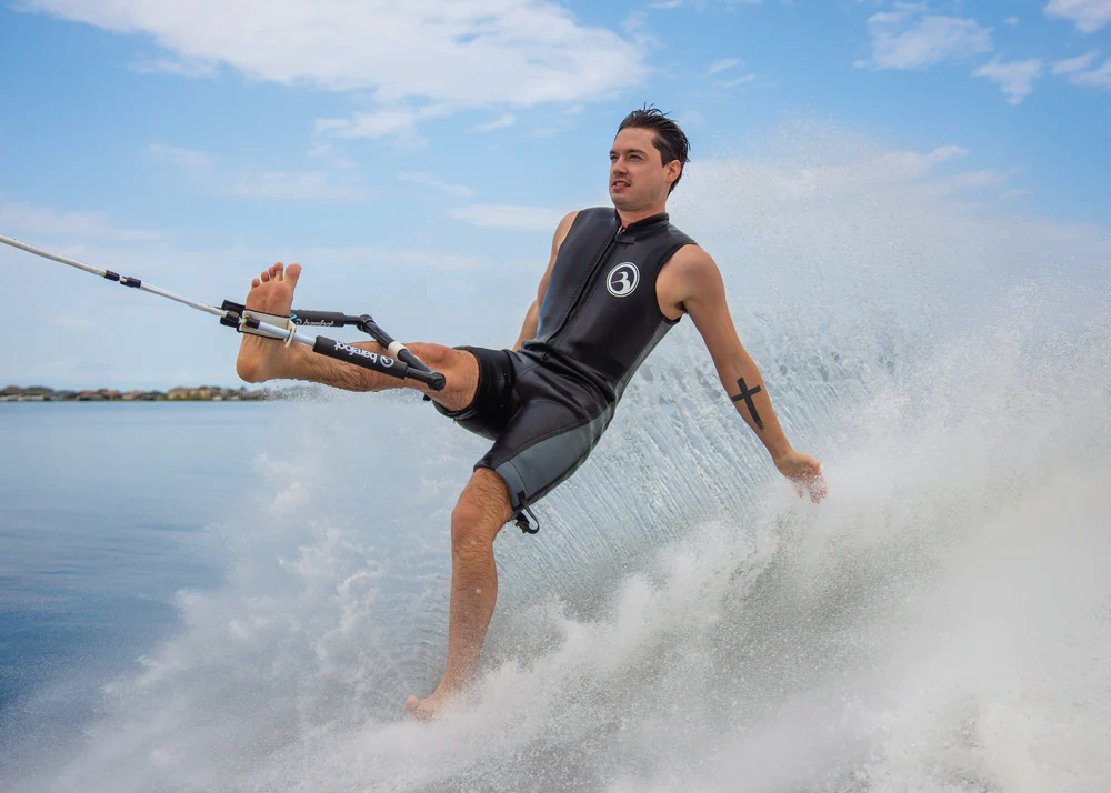 Black & Gray Iron Sleeveless Wetsuit (500-XX-24)