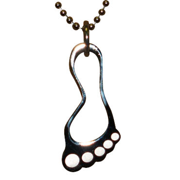 Large Foot Pendant Necklace